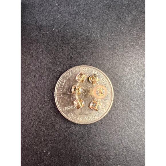 10k Yellow Gold CZ Earrings 2.45ctw - Picture 8 of 14